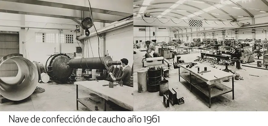 Recubrimiento rodillos industria textil